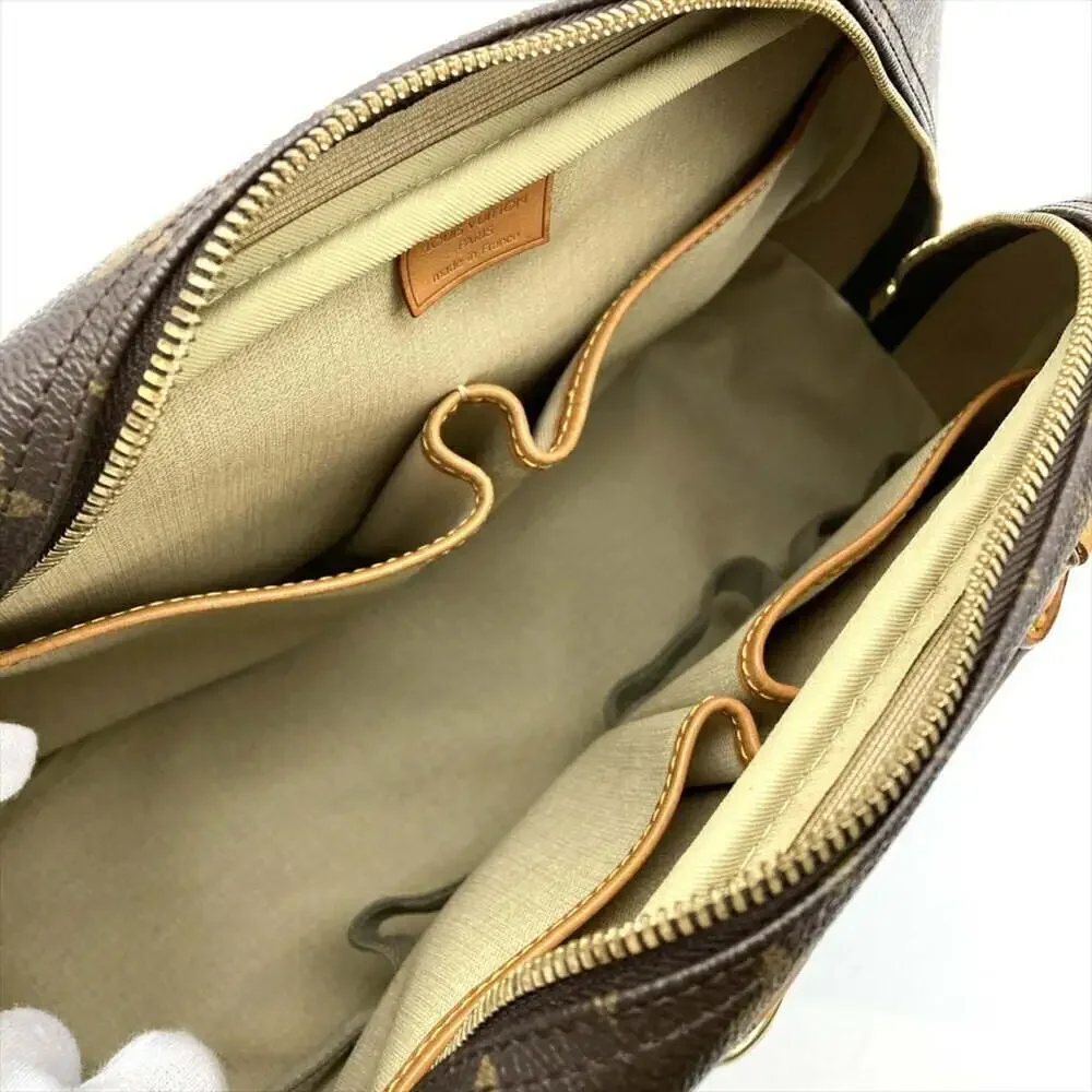 LOUIS VUITTON Brown Monogram Canvas Deauville Bag